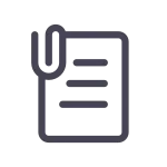 Paperclip On Paper SVG Icon